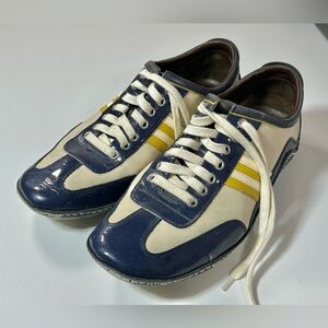 Cole Haan  Men’s 11 Air Infinity Sport Oxford Lace Up Shoes Navy Blue, Yellow